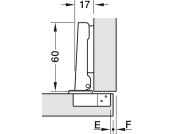 M310A 110D Hinge Sld FO 48/6 wo SC