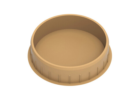 Cover Caps D35/38mm Pl Lt Oak