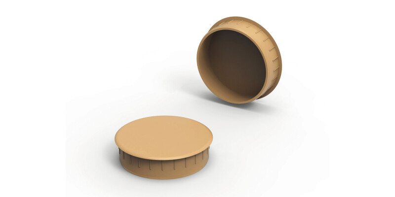 Cover Caps D35/38mm Pl Lt Oak
