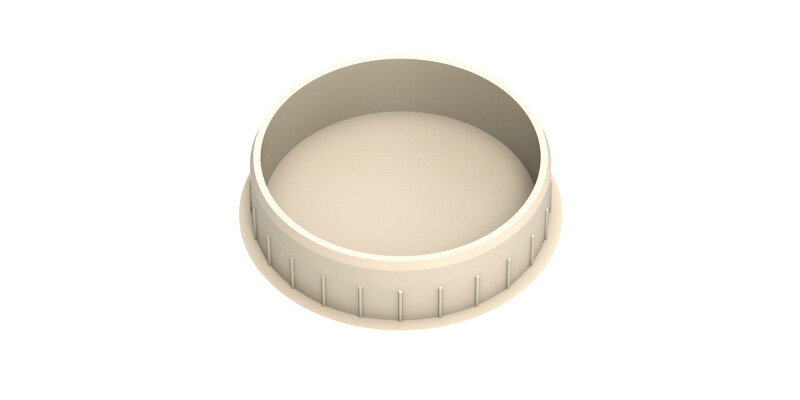 Cover Caps D35/38mm Pl CrWht