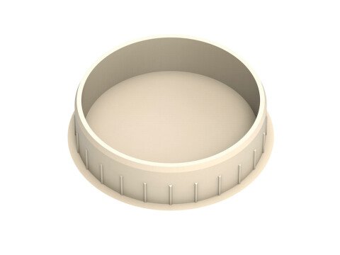 Cover Caps D35/38mm Pl CrWht