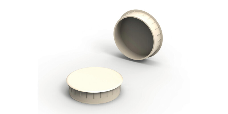 Cover Caps D35/38mm Pl CrWht