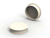 Cover Caps D35/38mm Pl CrWht