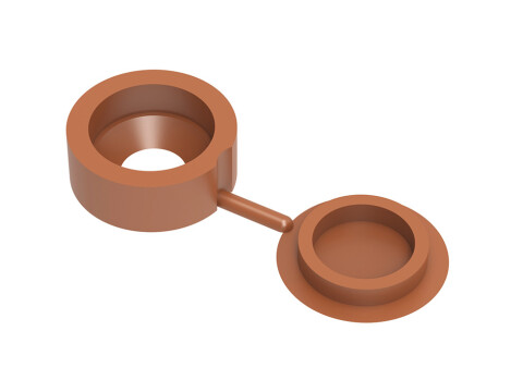 Cover Caps D13.5mm Hinged for Screws Brw