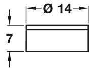 Cover Caps D13.5mm Hinged for Screws Brw