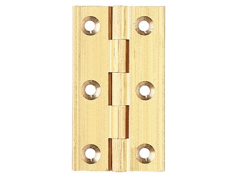 Broad Style Hinge 64x35mm Brass SN