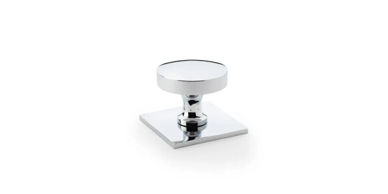 Alexander and Wilks Bullion Cupboard Knob on Square Backplate