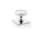 Alexander and Wilks Bullion Cupboard Knob on Square Backplate