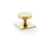Alexander and Wilks Bullion Cupboard Knob on Square Backplate