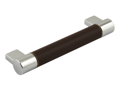 Domino Bar Hdl ZA Pol Chr/Blk 160mm cc