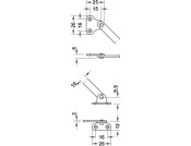 Flap Stay Slot Centre 150mm SF UH SNP