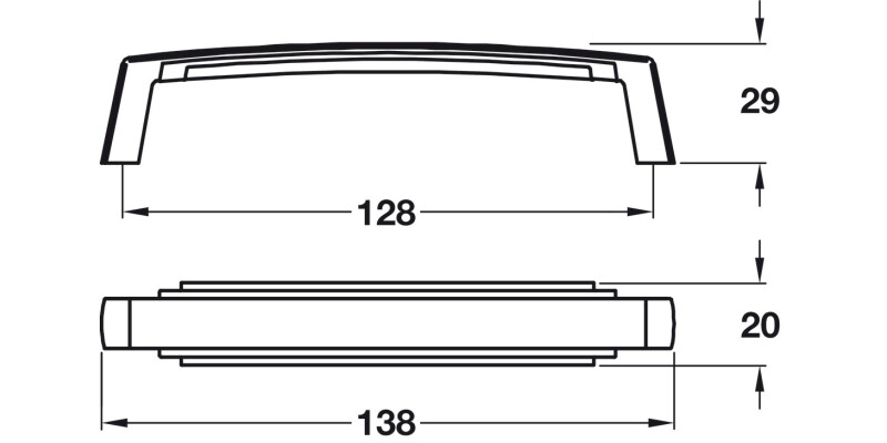 Jazz Pull Hdl ZA Pol Chrome 128mm cc