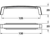 Jazz Pull Hdl ZA Pol Chrome 128mm cc