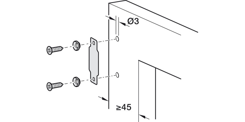 Free Space Fixing Screw Set for Alu Frm