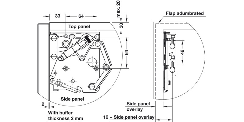 Kinvaro T-65 Flap Fit St/RAL 7045