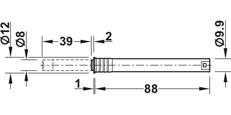 Free Flap Push Catch Type 3 26-48N Gry