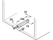 Free Flap ScrewOn Push Catch Housing Gry