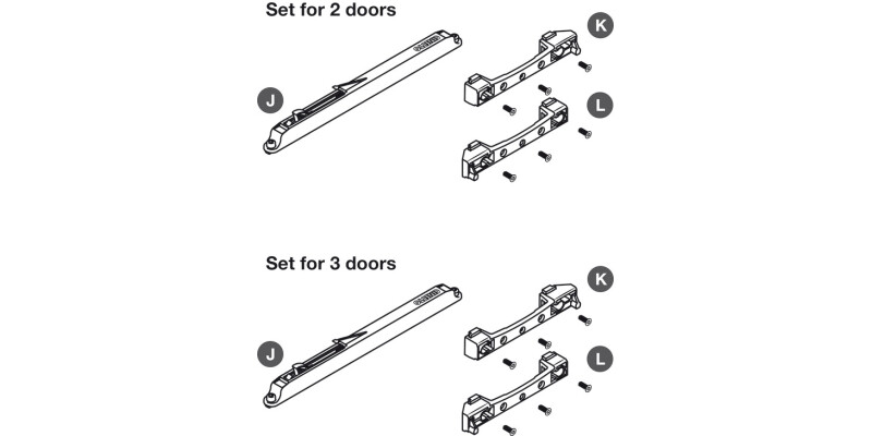 PS48.1 Soft Close Set for 2 Doors