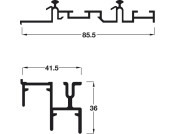 PS48.1 Top and Bottom Track Set 3050mm