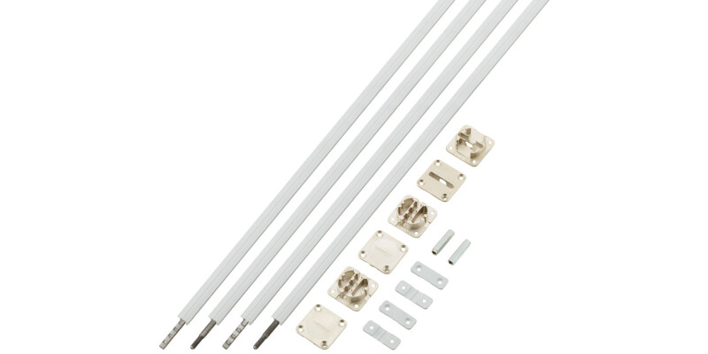 Straight Fitt f Wood Dr Max 2250mm Gry