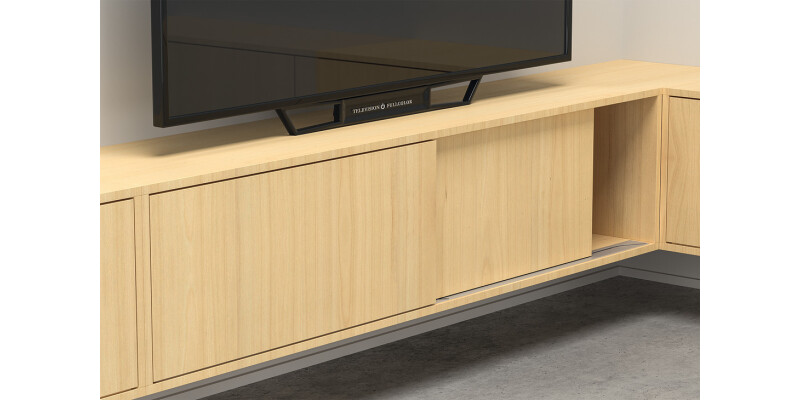 Slido F-Flush52 20A FitSet 2Dr 450mm Slv