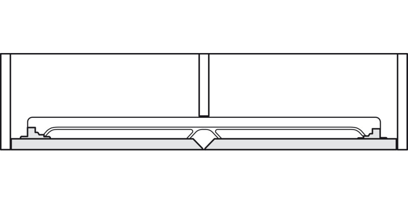 Slido F-Flush52 20A FitSet 2Dr 450mm Slv