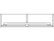 Slido F-Flush52 20A FitSet 2Dr 450mm Slv