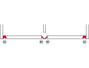 Slido F-Flush52 20A FitSet 2Dr 450mm Slv