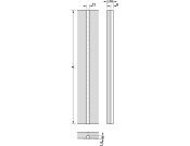 Straight Fitt f Wood Dr 2200-2500mm Slv