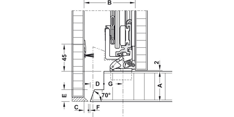 Hawa Concepta 25 SC Set 1250-1850mm 25kg