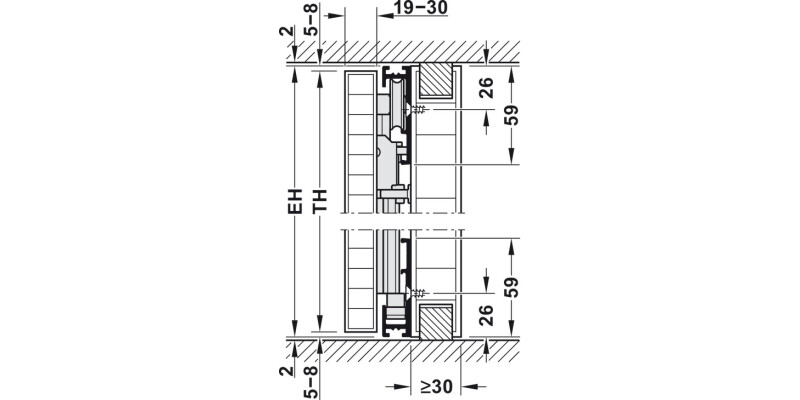 Hawa Concepta 25 SC Set 1250-1850mm 25kg