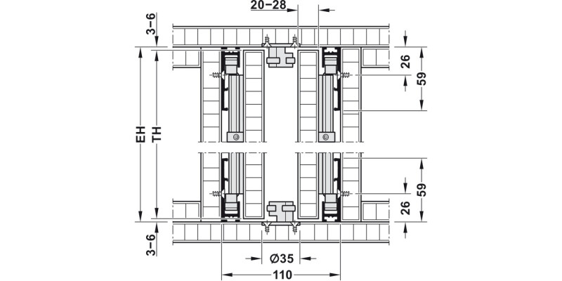 Hawa Concepta 40 SC Set 1851-2500mm 40kg