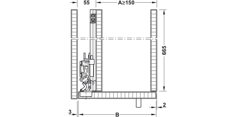 Slido F-Park72 50A 1Dr Set 665/1200-1400