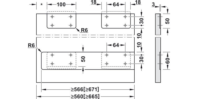 Slido F-Park72 50A 1Dr Set 665/1200-1400