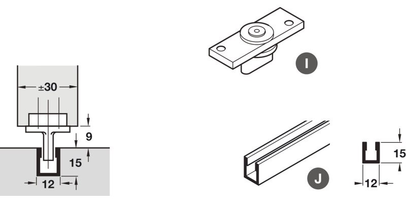 Hawa Junior/Foldaside Btm Channel 2.1m