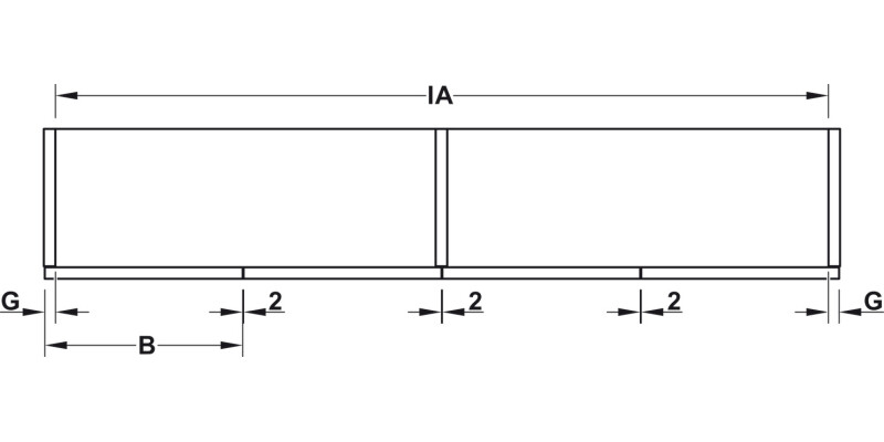 Slido F-Fold61 25A Std Hinge wo Cov LH