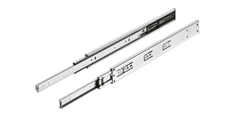 Ball Bearing Drawer Runners, with Push-to-Open Function, Full Extension, Load Ca