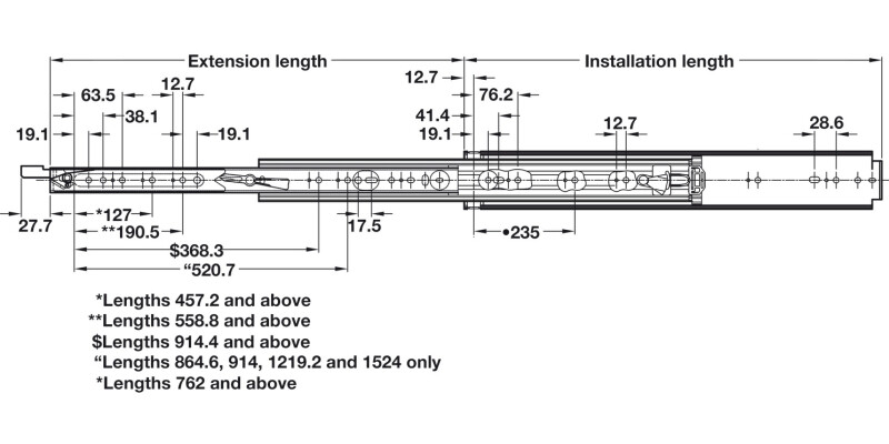 9308 BB DrwRun Full R 272kg 406.4mm BZP