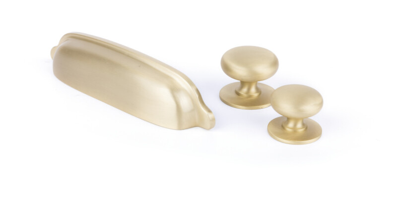 Delia Knob Brass Bru Brass D35x28mm