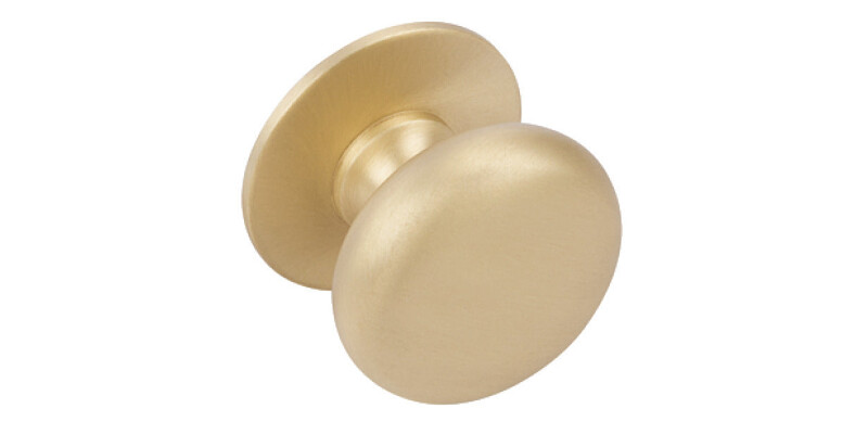 Delia Knob Brass Bru Brass D35x28mm