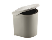 Swing Out Waste Bin 10L UH SS/Pl Gry/Blk