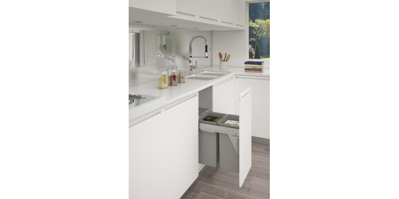 Stanto 450 PO SC Bin 2x35L Slv-Gry