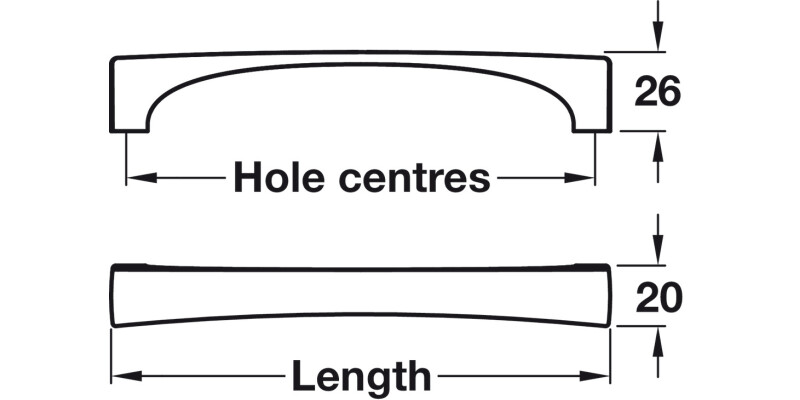 Lama Pull Hdl ZA Graphite 160mm cc