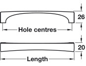 Lama Pull Hdl ZA Graphite 160mm cc
