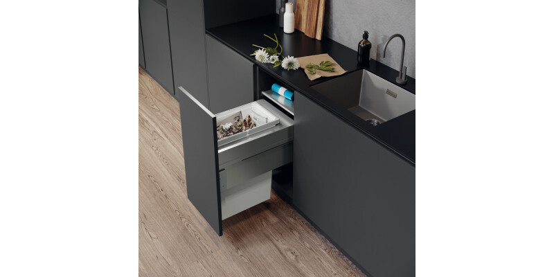 Pull Out Waste Bin, 400 mm, Vauth-Sagel VS ENVI Space XX Pro S / Pro