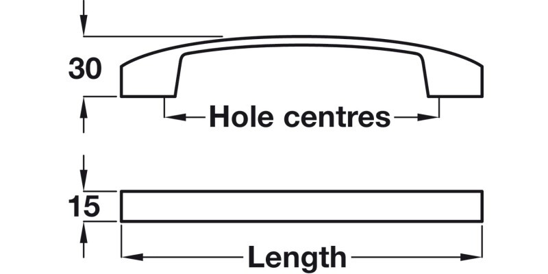 Florence Bow Handle Alu SSE 128mm cc