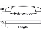 Florence Bow Handle Alu SSE 128mm cc