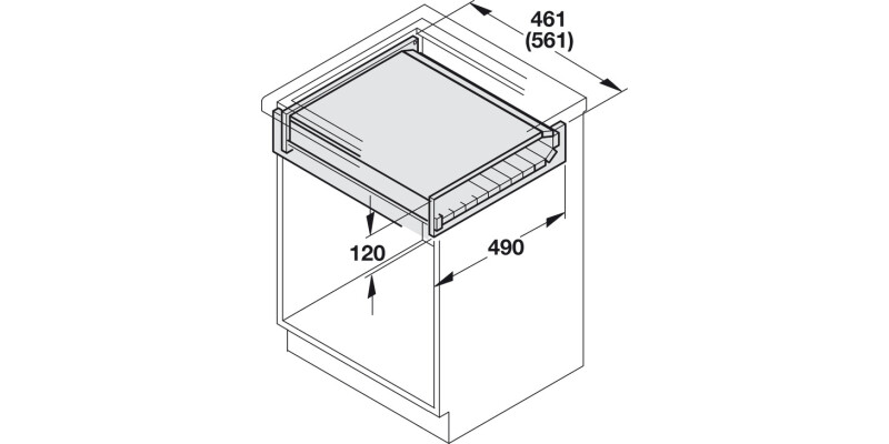 Rapid PO Table 600mm 100kg SSE