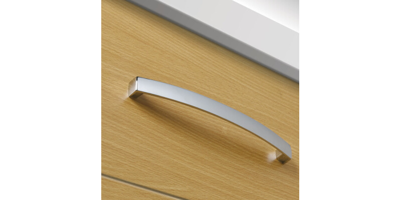 Saffron Bow Hdl Alu Pol Chr 160mm cc