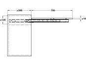 LUNCH+39 PO Drw Table Fitting 450/1200mm